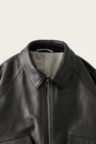 CONFECT - Lamb Leather Zip Blouson - Black - Canoe Club