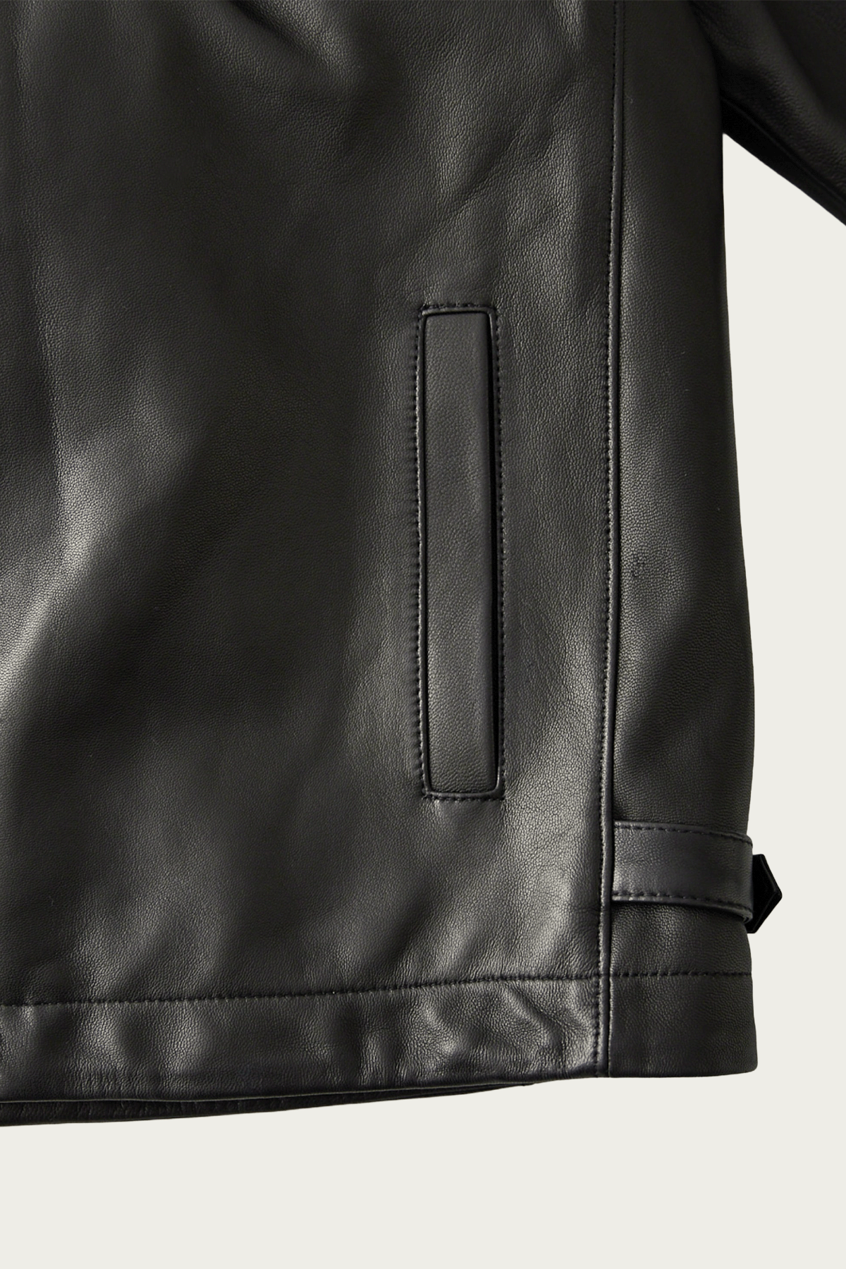 CONFECT - Lamb Leather Zip Blouson - Black - Canoe Club