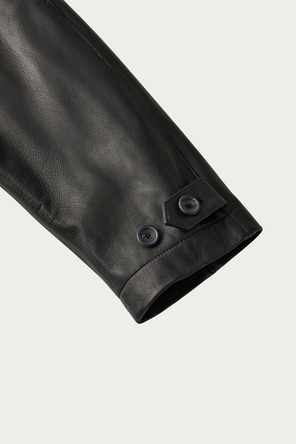 CONFECT - Lamb Leather Zip Blouson - Black - Canoe Club