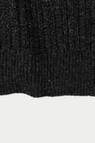 CONFECT - Linen Wool Keyhole Neck Jumper - Ink Black - Canoe Club