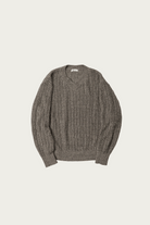 CONFECT - Linen Wool Keyhole Neck Jumper - Oatmeal - Canoe Club