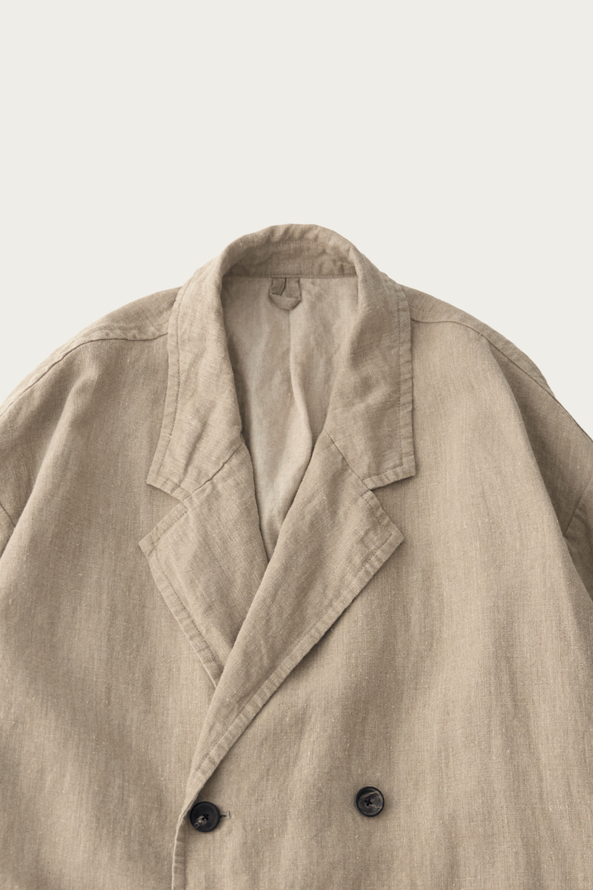 CONFECT - Safilin Linen Over Coat - Natural - Canoe Club
