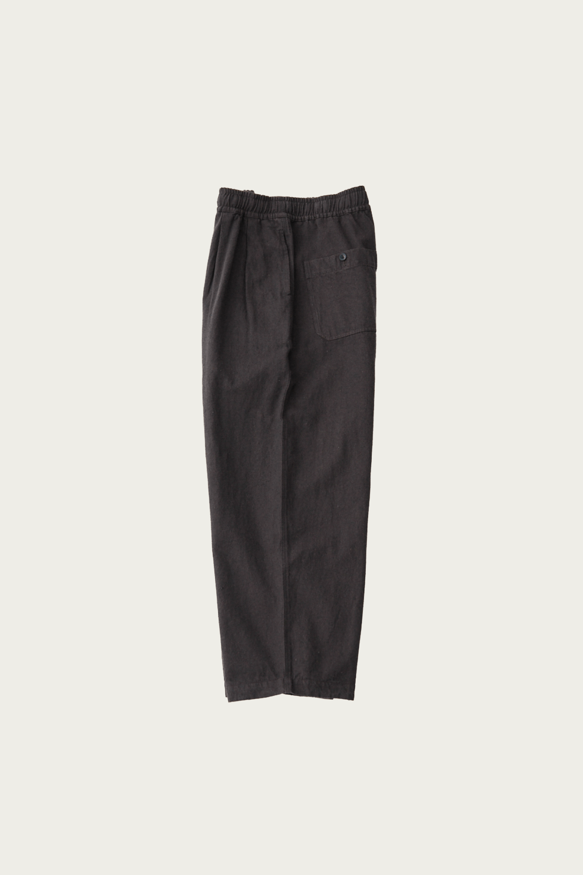 CONFECT - Silk Linen Cotton Nep Easy Work Trouser - Black - Canoe Club
