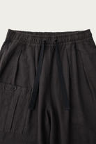 CONFECT - Silk Linen Cotton Nep Easy Work Trouser - Black - Canoe Club