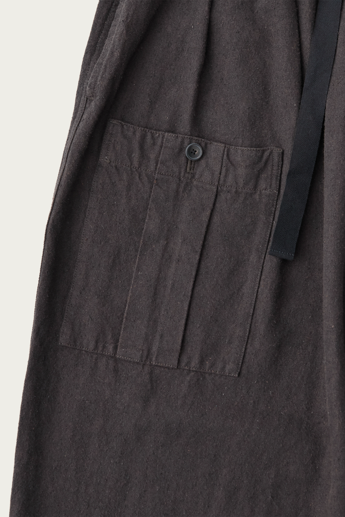 CONFECT - Silk Linen Cotton Nep Easy Work Trouser - Black - Canoe Club