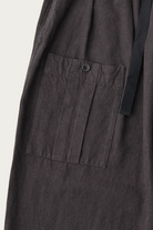 CONFECT - Silk Linen Cotton Nep Easy Work Trouser - Black - Canoe Club
