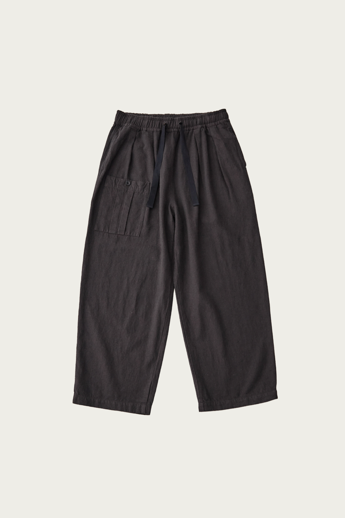 CONFECT - Silk Linen Cotton Nep Easy Work Trouser - Brown - Canoe Club