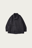 CONFECT - Silk Linen Cotton Nep Shirt Jacket - Black - Canoe Club