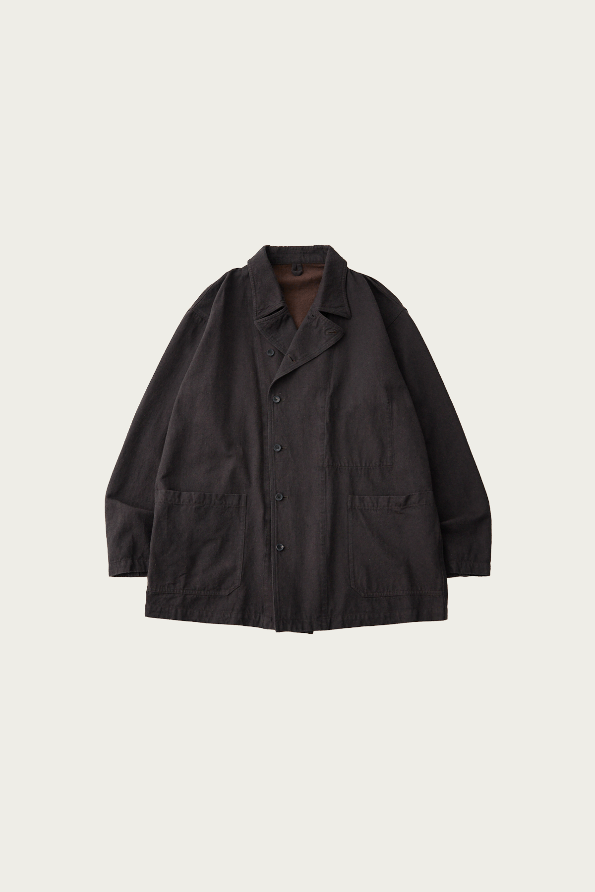 CONFECT - Silk Linen Cotton Nep Shirt Jacket - Brown - Canoe Club
