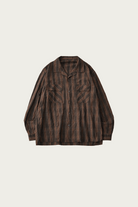 CONFECT - Silk Linen Nep Check Open Collar Shirt - Check - Canoe Club