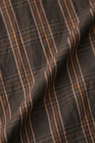CONFECT - Silk Linen Nep Check Open Collar Shirt - Check - Canoe Club