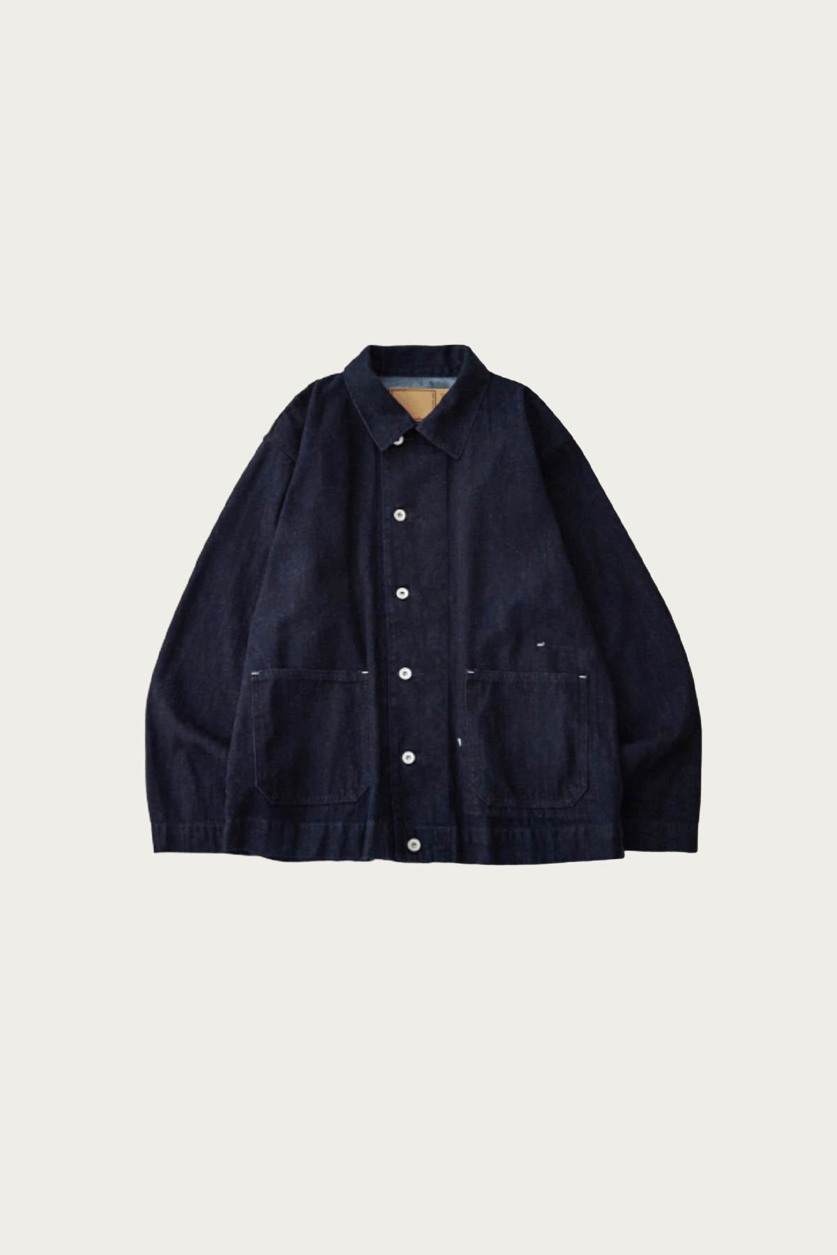 CONFECT - Upcyclino Skewed Denim Back Tuck Jacket - Indigo Blue - Canoe Club