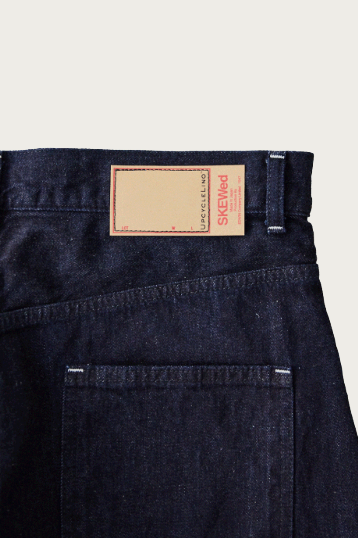 CONFECT - Upcyclino Skewed Denim Pants - Indigo Blue - Canoe Club
