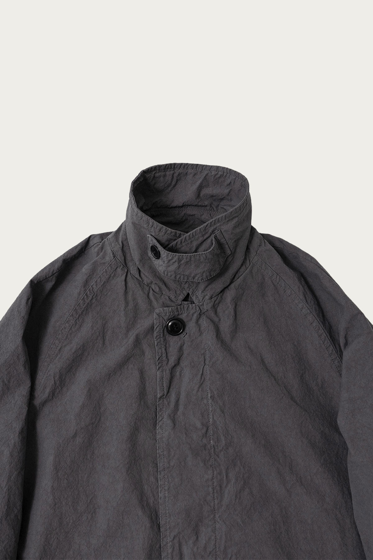 CONFECT - Supima Cotton Oxford Topcoat - Coal Grey - Canoe Club