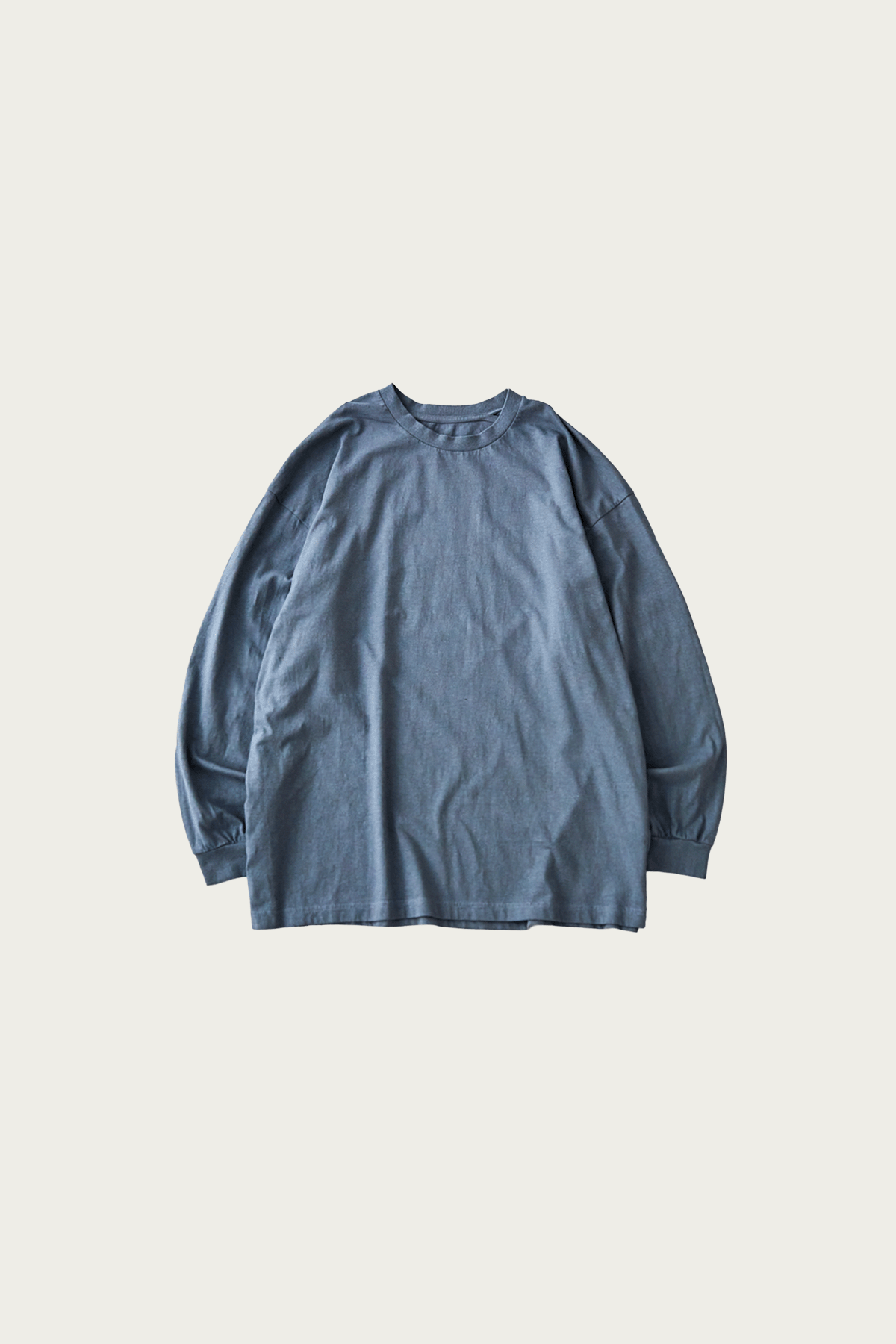 CONFECT - Upcyclino Basic Jersey Long Sleeve Big T-Shirt - Sax - Canoe Club