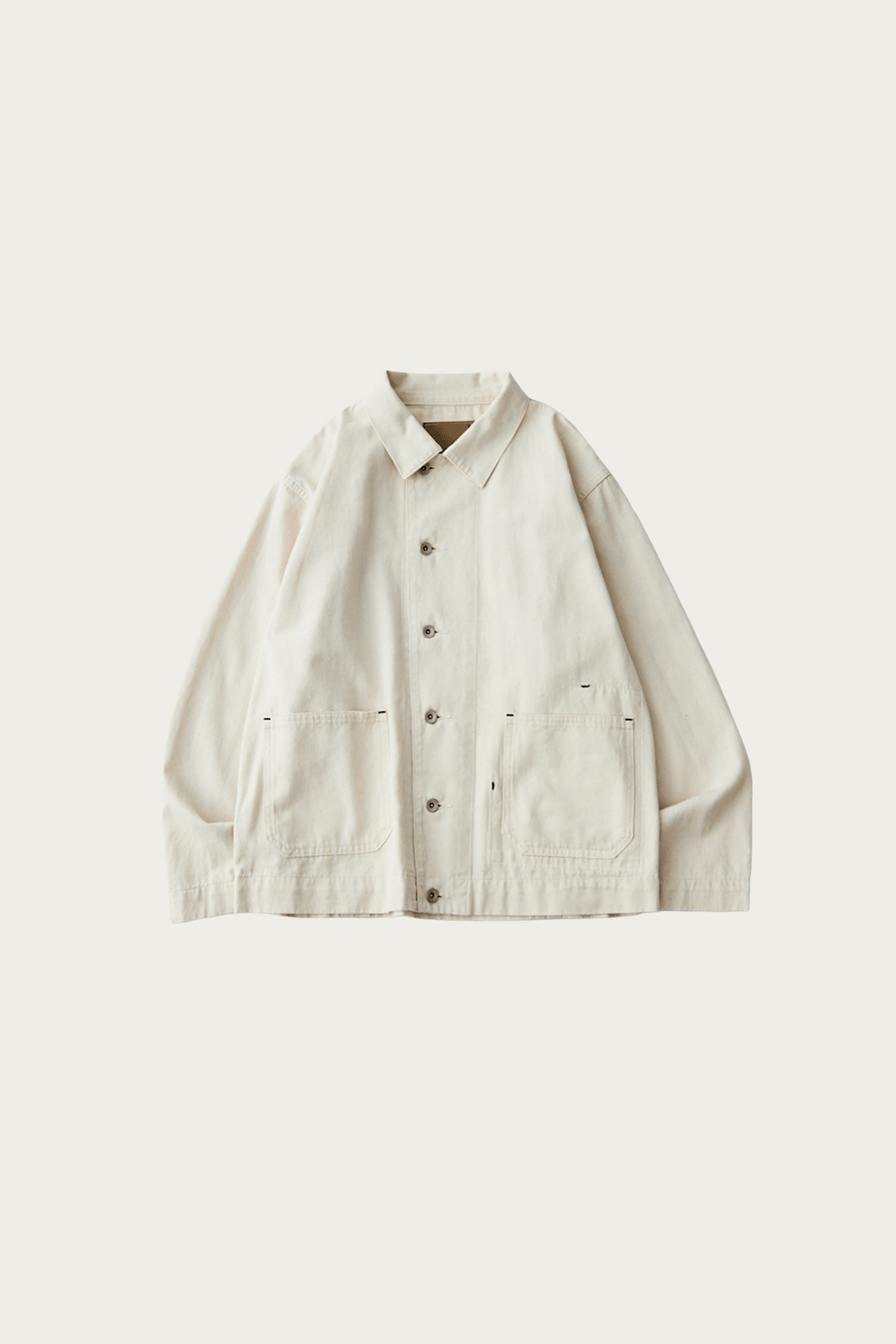 CONFECT - Upcyclino Skewed Chino Back Tuck Jacket - Kinari - Canoe Club