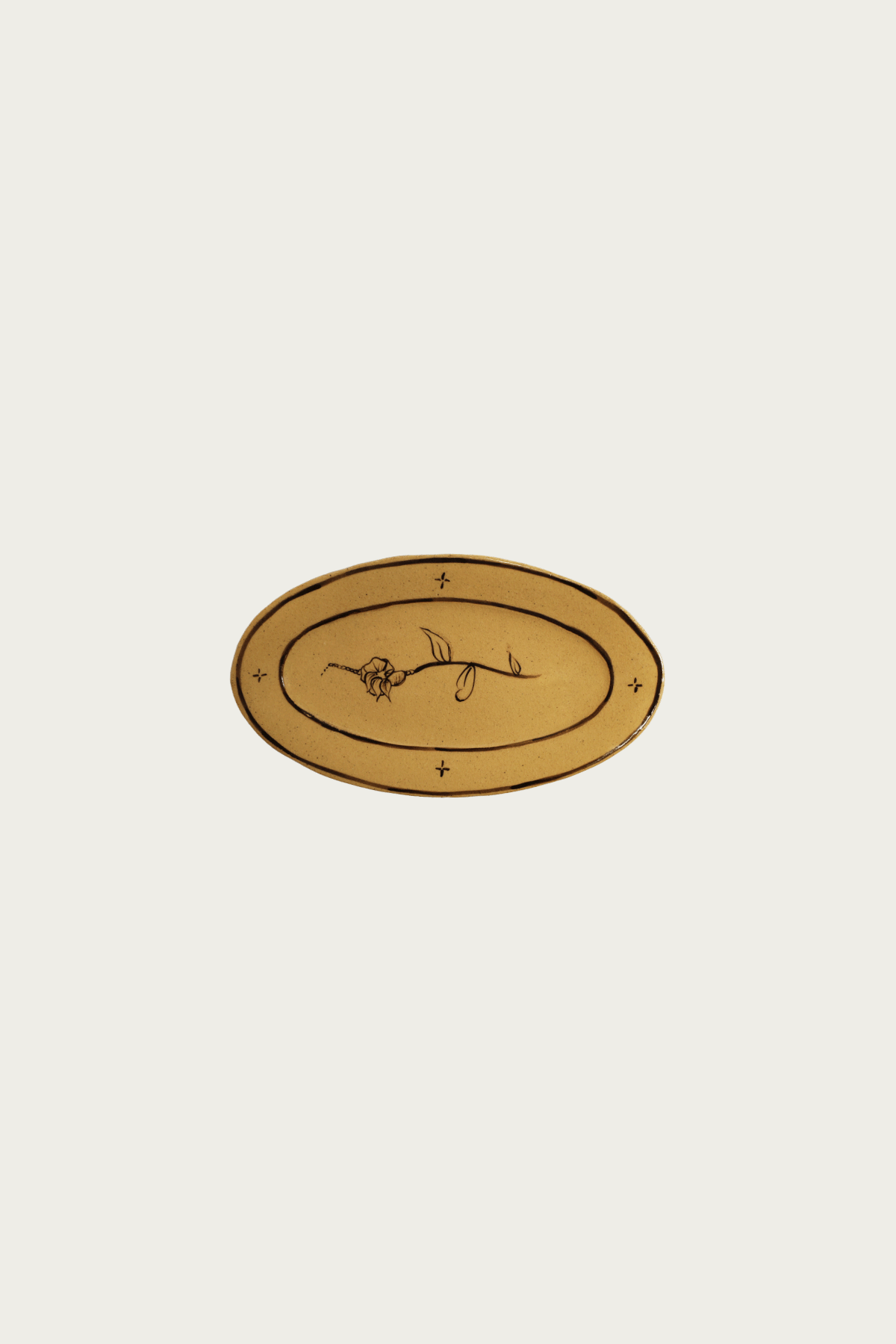 Danny D's Mud Shop - Brown Flower - Oval Bistro - Canoe Club