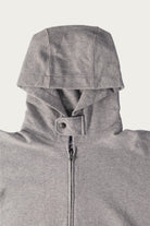 Engineered Garments Workaday - Zip Hoodie - Solid Heather Grey Cotton French Terry - Canoe Club