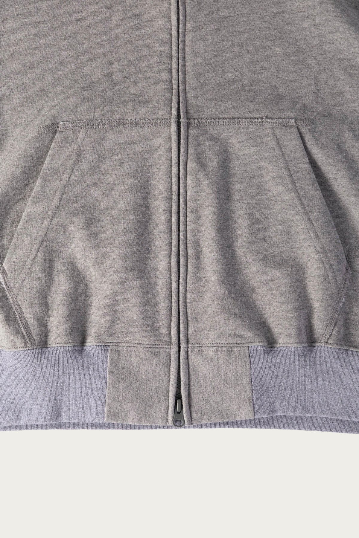 Engineered Garments Workaday - Zip Hoodie - Solid Heather Grey Cotton French Terry - Canoe Club