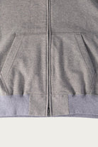 Engineered Garments Workaday - Zip Hoodie - Solid Heather Grey Cotton French Terry - Canoe Club