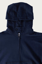 Engineered Garments Workaday - Zip Hoodie - Solid Navy Cotton French Terry - Canoe Club
