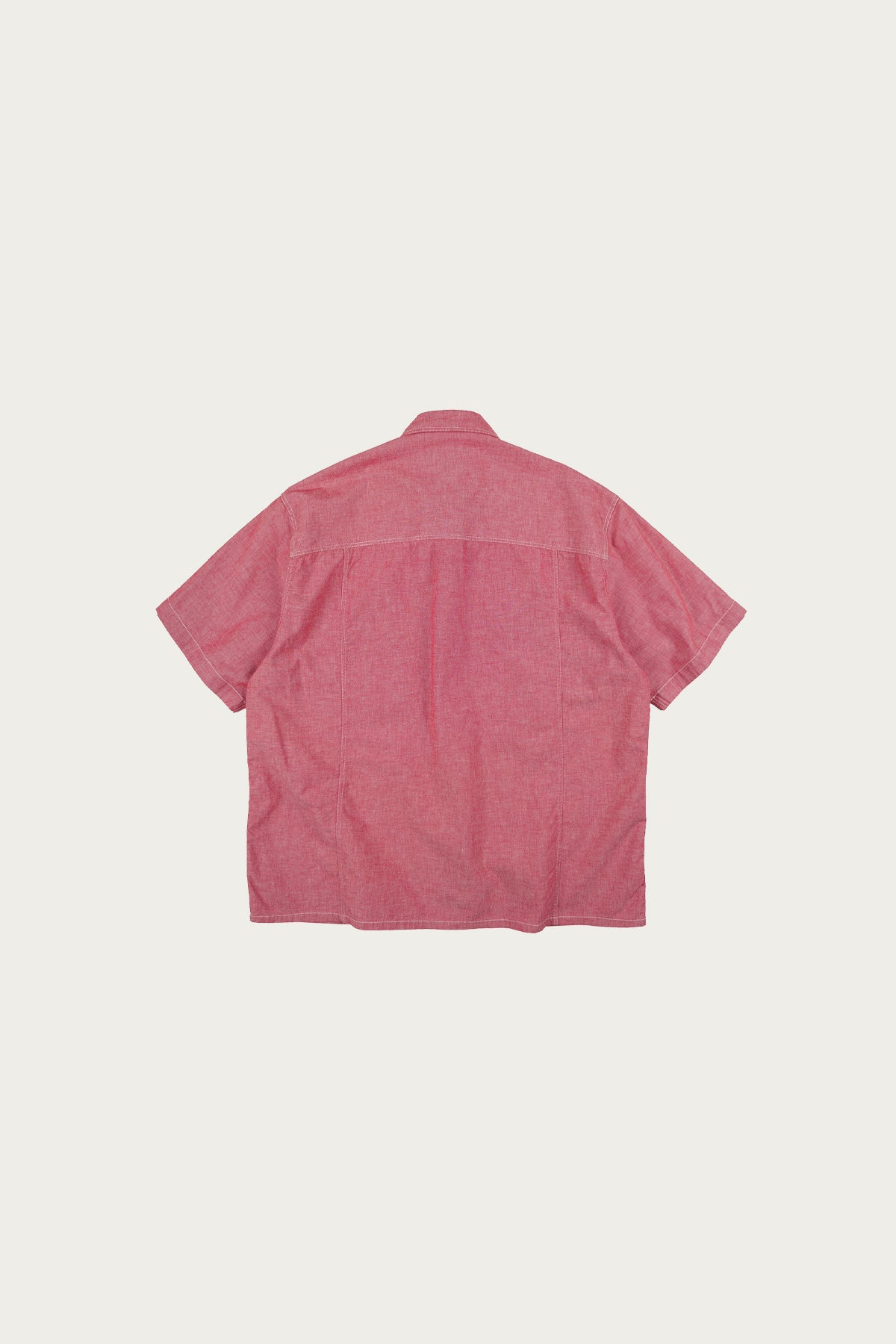 FrizmWORKS - Chambray Big Pocket Half Shirt - Red - Canoe Club