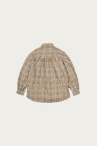 FrizmWORKS - Gathered Check Shirt - Beige - Canoe Club