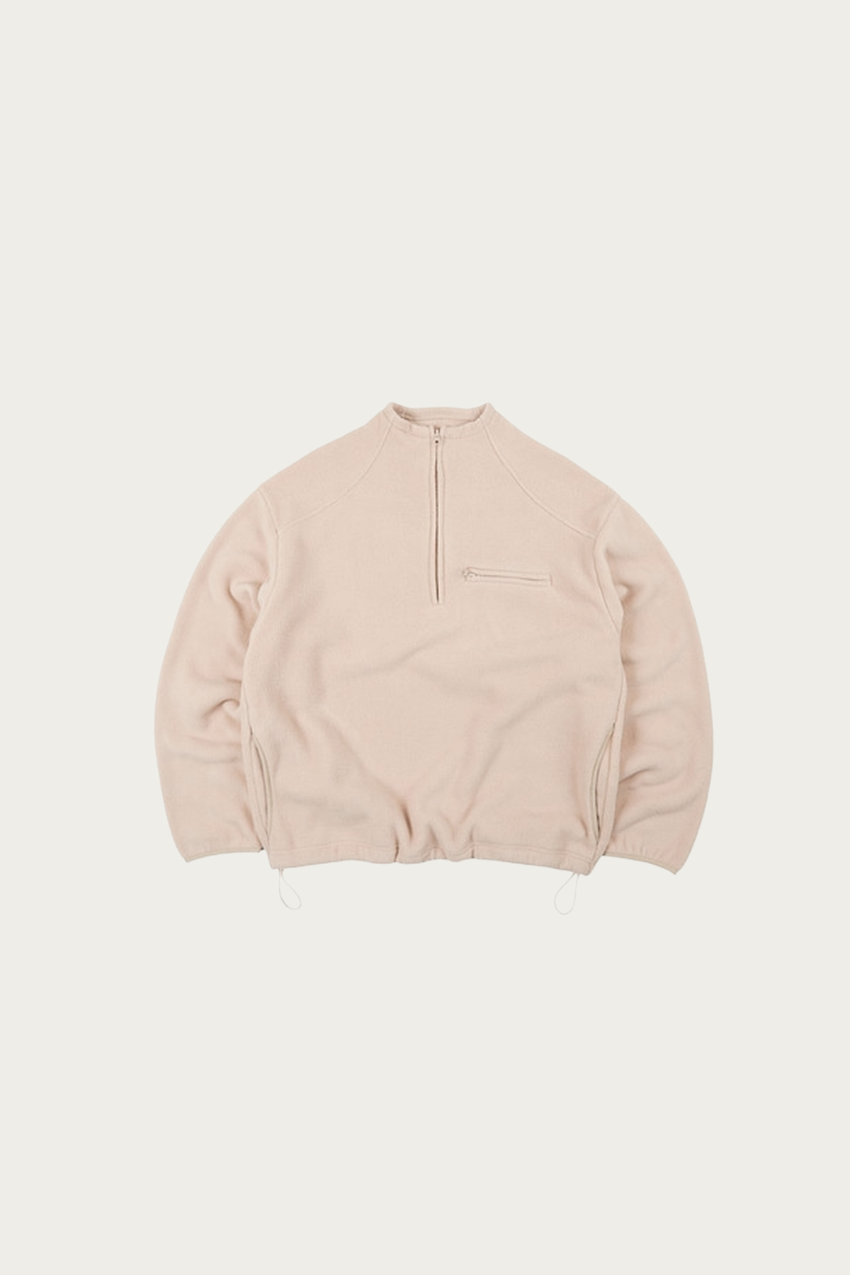 FrizmWORKS - Mock Neck Fleece Anorak Parka - Beige - Canoe Club