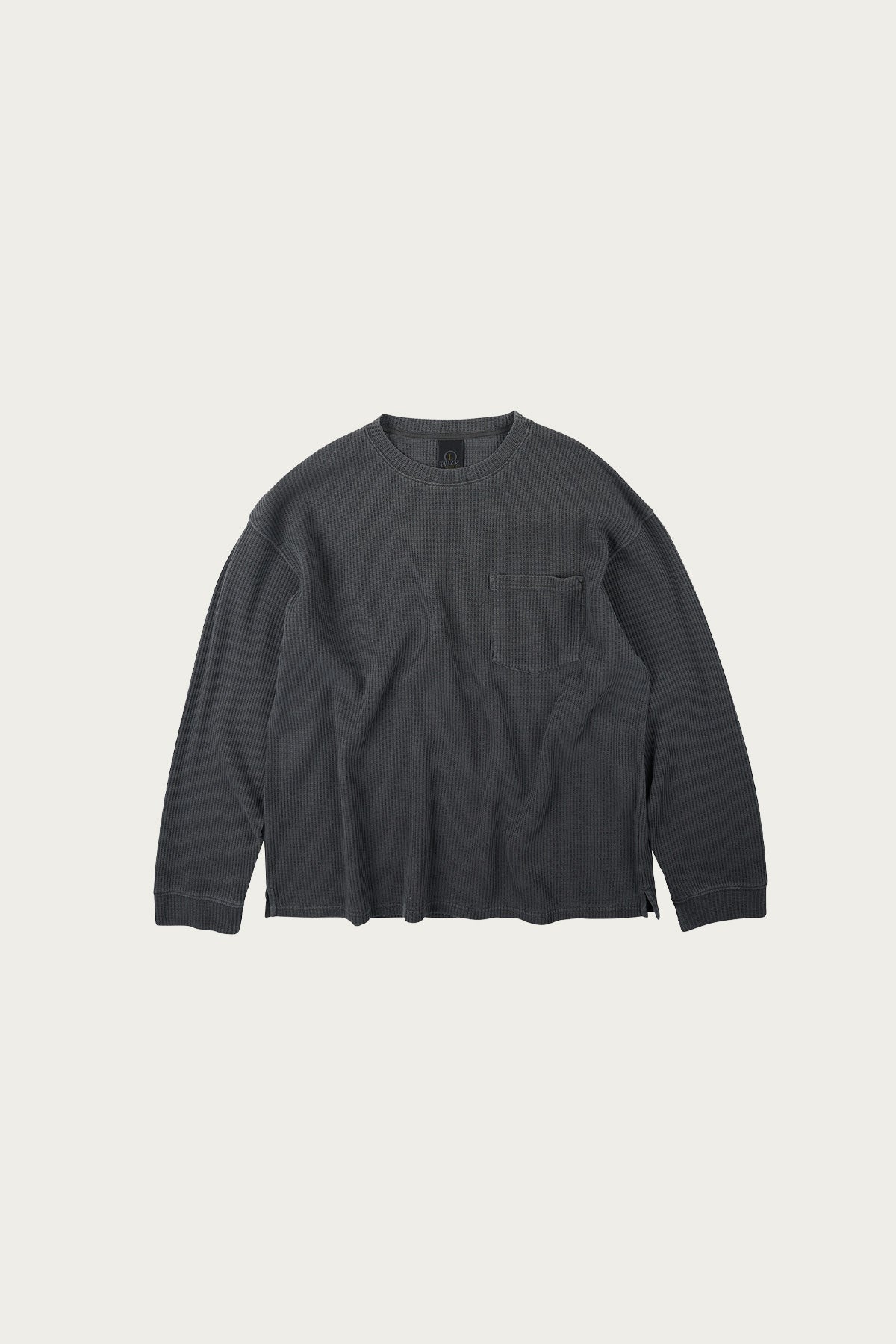 FrizmWORKS - Pigment Dyeing Waffle Pocket Tee - Charcoal - Canoe Club