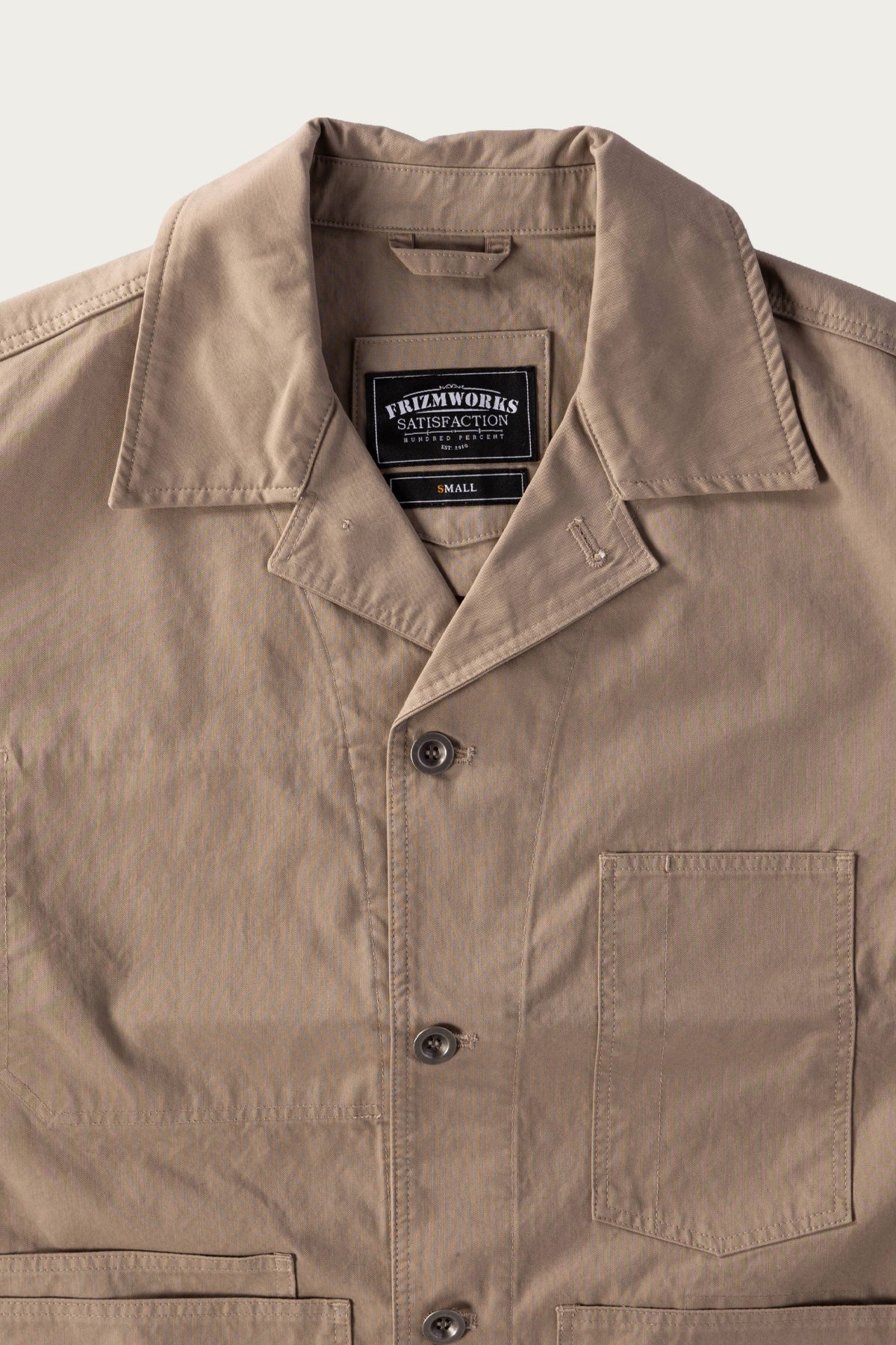 FrizmWORKS - Relaxed Coverall Jacket - Beige - Canoe Club
