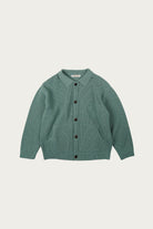 FrizmWORKS - Ultra Heavyweight Collar Cardigan - Jade Green - Canoe Club