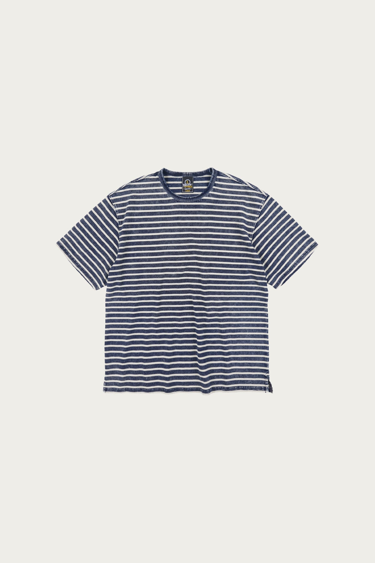 FrizmWORKS - Vintage Faded Stripe Half Tee - Indigo - Canoe Club