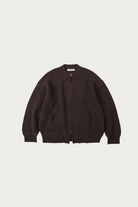 FrizmWORKS - Wool Deck Zipup Cardigan - Choco Brown - Canoe Club