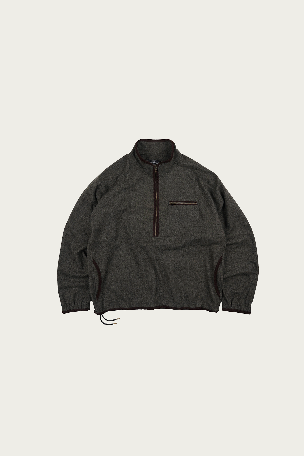 FrizmWORKS - Wool Half Pullover - Forest Black - Canoe Club