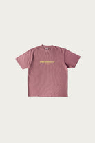 Gramicci - Footprints Tee Pigment Dyed - Red - Canoe Club