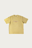 Gramicci - Footprints Tee Pigment Dyed - Sulphur - Canoe Club