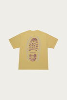 Gramicci - Footprints Tee Pigment Dyed - Sulphur - Canoe Club