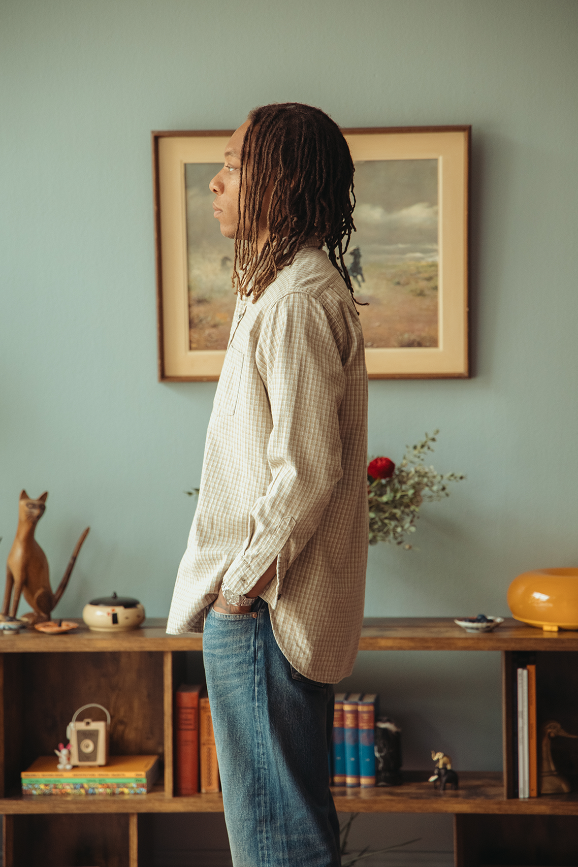 Herill - Check Workshirt - Beige - Canoe Club