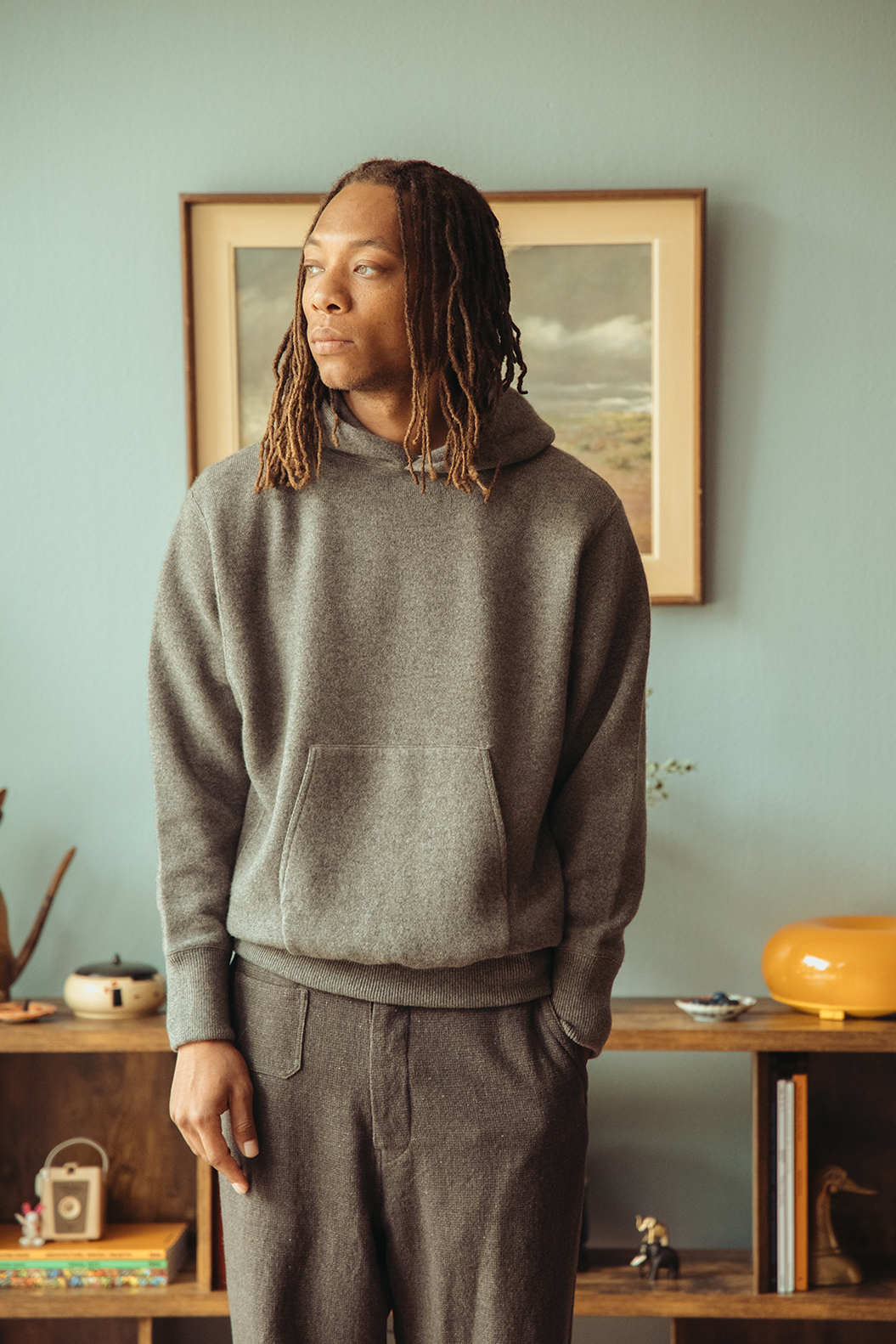 Herill - Golden Cashmere Hoodie - Grey - Canoe Club
