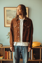 Herill - Lambsuede Jacket - Brown - Canoe Club
