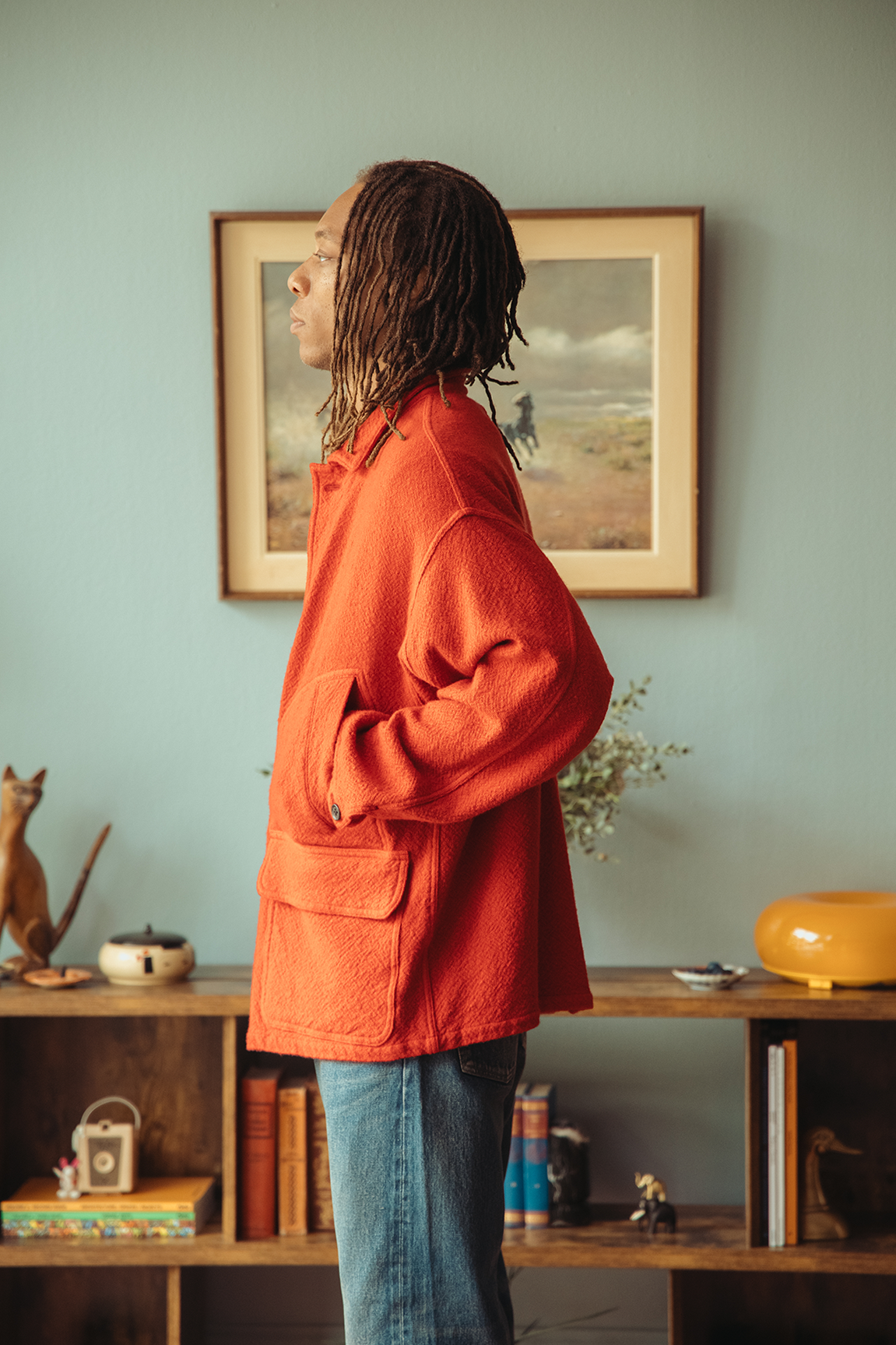 Herill - Rigidwool American Classic Fieldcoat - Red - Canoe Club