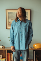 Herill - Sea Island Cotton Chambray Shirt - Indigo - Canoe Club