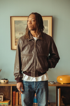Herill - Sheepleather Sports Jacket - Brown - Canoe Club