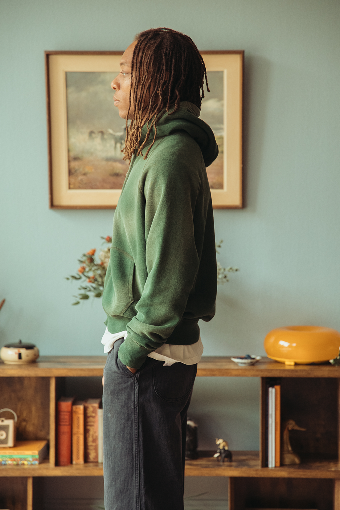 Herill - Zip Up Hooded Sweatshirt - Green - Canoe Club