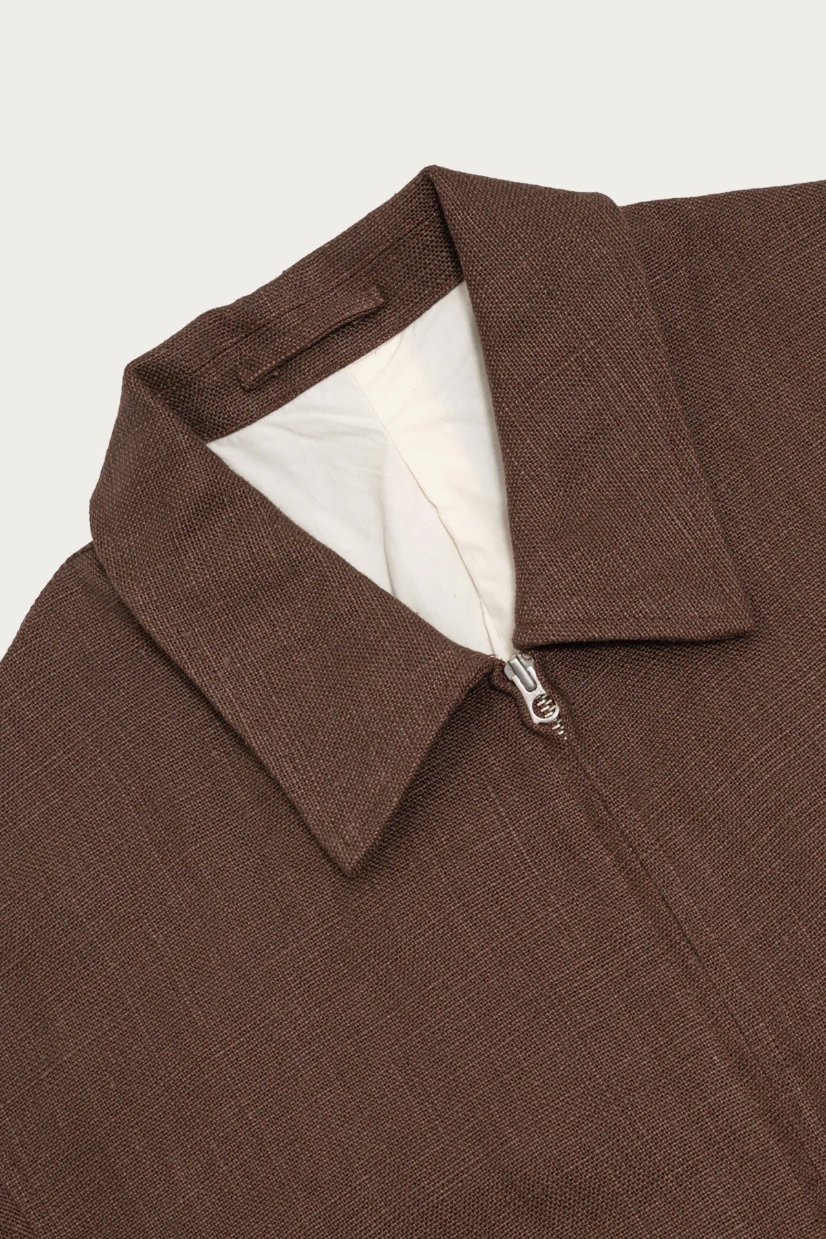 James Coward - Machine Jacket - Brown Belgian Linen - Canoe Club