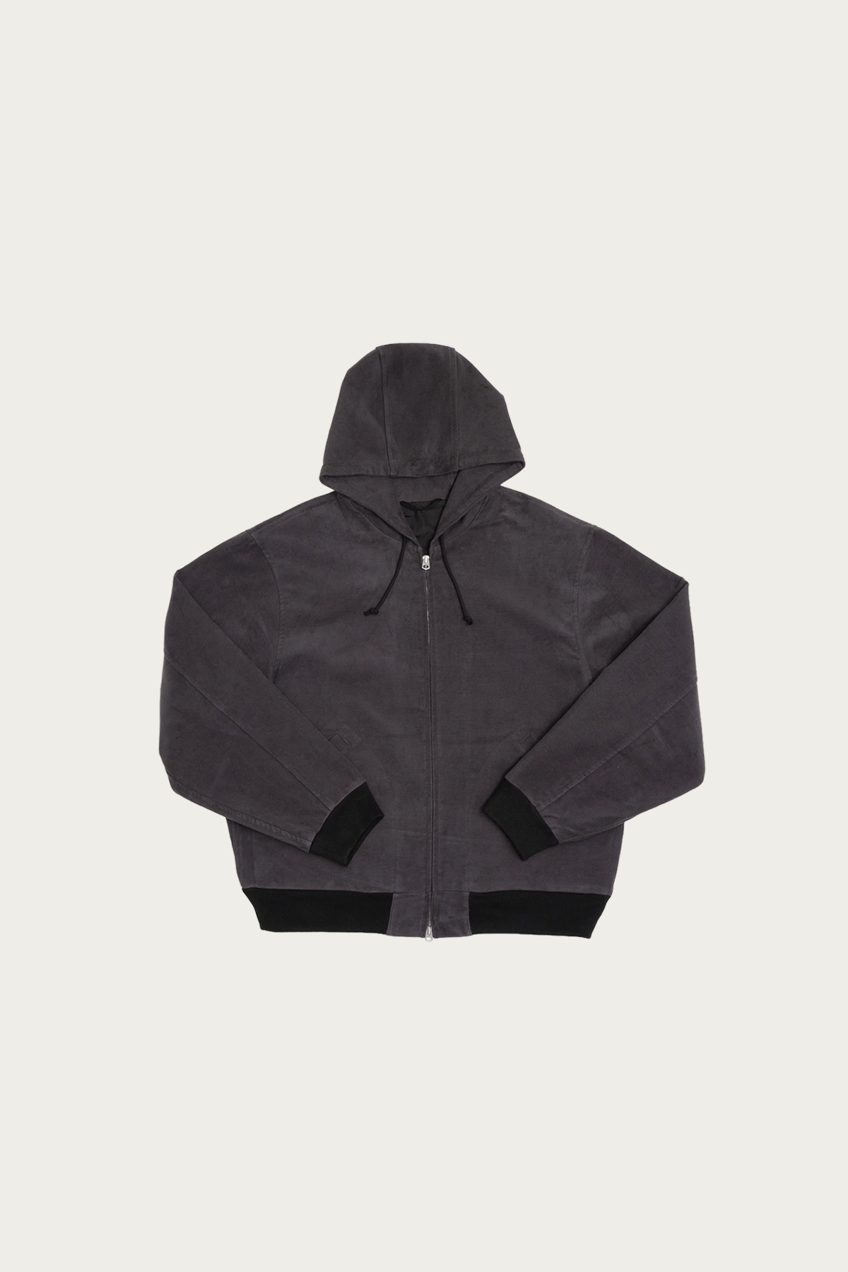 James Coward - Parka - Grey Heavy Cotton Moleskin - Canoe Club