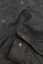 James Coward - Workshop Shirt - Grey Brown Cotton/Linen Chambray - Canoe Club