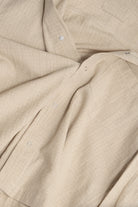 James Coward - Workshop Shirt - Natural Grid Cotton Linen Gingham - Canoe Club