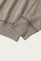 Kapital - 12G Wool Crew Neck Sweater (FLY GOOSE) - Beige - Canoe Club