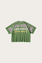 Kapital - 18.5/- Jersey HUGE-T (DENIM REPAIR) - Green - Canoe Club